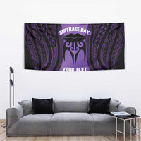 Personalised New Zealand Suffrage Day Tapestry Maori Tattoo Galaxy Vibe - Polynesian Pride