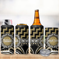 Aotearoa Waikato Tainui Personalised 4 in 1 Can Cooler Tumbler Maori Iwi Poutama Puhoro Tattoo LT14 - Polynesian Pride