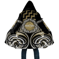 Aotearoa Waikato Tainui Personalised Cloak Maori Iwi Poutama Puhoro Tattoo LT14 Unisex Old Yellow - Polynesian Pride