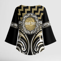 Aotearoa Waikato Tainui Personalised Kimono Sleeve Blouse Maori Iwi Poutama Puhoro Tattoo LT14 - Polynesian Pride