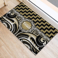 Aotearoa Waikato Tainui Rubber Doormat Maori Iwi Poutama Puhoro Tattoo LT14 - Polynesian Pride