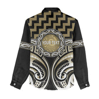 Aotearoa Waikato Tainui Personalised Women Casual Shirt Maori Iwi Poutama Puhoro Tattoo LT14 - Polynesian Pride