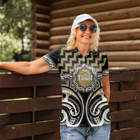 Aotearoa Waikato Tainui Personalised Women Polo Shirt Maori Iwi Poutama Puhoro Tattoo LT14 - Polynesian Pride