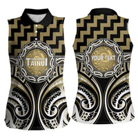 Aotearoa Waikato Tainui Personalised Women Sleeveless Polo Shirt Maori Iwi Poutama Puhoro Tattoo LT14 - Polynesian Pride
