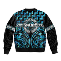 Aotearoa Ngati Kahungunu Personalised Bomber Jacket Maori Iwi Poutama Puhoro Tattoo LT14 - Polynesian Pride