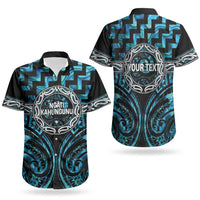 Aotearoa Ngati Kahungunu Personalised Couples Matching Mermaid Dress and Hawaiian Shirt Maori Iwi Poutama Puhoro Tattoo LT14 - Polynesian Pride