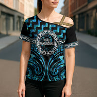 Aotearoa Ngati Kahungunu Personalised Cross Shoulder Shirt Maori Iwi Poutama Puhoro Tattoo LT14 - Polynesian Pride