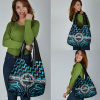 Aotearoa Ngati Kahungunu Grocery Bag Maori Iwi Poutama Puhoro Tattoo LT14 - Polynesian Pride