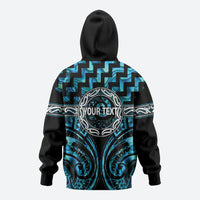 Aotearoa Ngati Kahungunu Personalised Hoodie Maori Iwi Poutama Puhoro Tattoo LT14 - Polynesian Pride