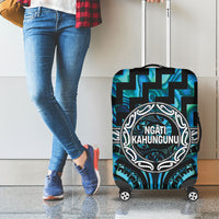 Aotearoa Ngati Kahungunu Luggage Cover Maori Iwi Poutama Puhoro Tattoo LT14 - Polynesian Pride