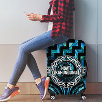 Aotearoa Ngati Kahungunu Luggage Cover Maori Iwi Poutama Puhoro Tattoo LT14 - Polynesian Pride