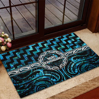 Aotearoa Ngati Kahungunu Rubber Doormat Maori Iwi Poutama Puhoro Tattoo LT14 - Polynesian Pride