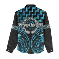 Aotearoa Ngati Kahungunu Personalised Women Casual Shirt Maori Iwi Poutama Puhoro Tattoo LT14 - Polynesian Pride