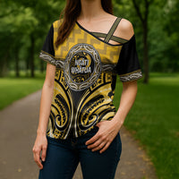 Aotearoa Ngati Whatua Personalised Cross Shoulder Shirt Maori Iwi Poutama Puhoro Tattoo LT14 - Polynesian Pride
