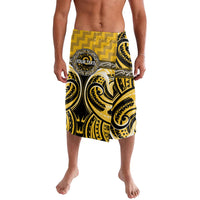 Aotearoa Ngati Whatua Personalised Lavalava Maori Iwi Poutama Puhoro Tattoo LT14 Yellow - Polynesian Pride
