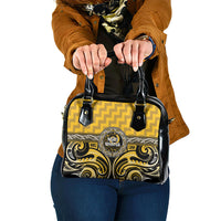 Aotearoa Ngati Whatua Shoulder Handbag Maori Iwi Poutama Puhoro Tattoo LT14 One Size Yellow - Polynesian Pride