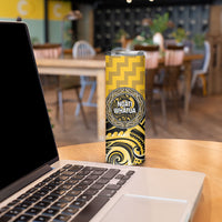 Aotearoa Ngati Whatua Personalised Skinny Tumbler Maori Iwi Poutama Puhoro Tattoo LT14 - Polynesian Pride
