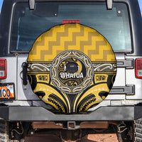 Aotearoa Ngati Whatua Spare Tire Cover Maori Iwi Poutama Puhoro Tattoo LT14 Yellow - Polynesian Pride