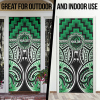 Aotearoa Ngati Maniapoto Personalised Door Cover Maori Iwi Poutama Puhoro Tattoo LT14 - Polynesian Pride