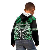 Aotearoa Ngati Maniapoto Personalised Kid Hoodie Maori Iwi Poutama Puhoro Tattoo LT14 - Polynesian Pride
