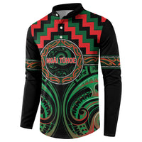 Aotearoa Ngai Tuhoe Personalised Button Sweatshirt Maori Iwi Poutama Puhoro Tattoo LT14 - Polynesian Pride
