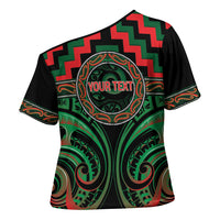 Aotearoa Ngai Tuhoe Personalised Cross Shoulder Shirt Maori Iwi Poutama Puhoro Tattoo LT14 - Polynesian Pride