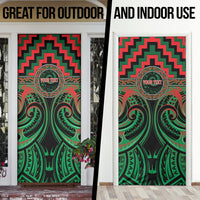 Aotearoa Ngai Tuhoe Personalised Door Cover Maori Iwi Poutama Puhoro Tattoo LT14 - Polynesian Pride