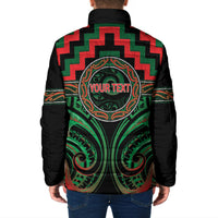 Aotearoa Ngai Tuhoe Personalised Padded Jacket Maori Iwi Poutama Puhoro Tattoo LT14 - Polynesian Pride