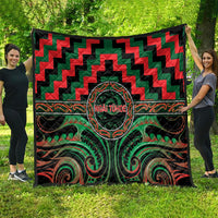 Aotearoa Ngai Tuhoe Quilt Maori Iwi Poutama Puhoro Tattoo LT14 - Polynesian Pride