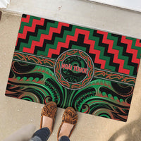 Aotearoa Ngai Tuhoe Rubber Doormat Maori Iwi Poutama Puhoro Tattoo LT14 - Polynesian Pride