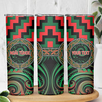 Aotearoa Ngai Tuhoe Personalised Skinny Tumbler Maori Iwi Poutama Puhoro Tattoo LT14 - Polynesian Pride