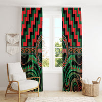 Aotearoa Ngai Tuhoe Window Curtain Maori Iwi Poutama Puhoro Tattoo LT14 - Polynesian Pride