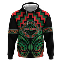 Aotearoa Ngai Tuhoe Personalised Zip Hoodie Maori Iwi Poutama Puhoro Tattoo LT14 Pullover Hoodie Green - Polynesian Pride