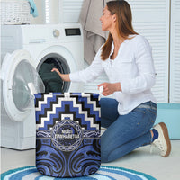 Aotearoa Ngati Tuwharetoa Laundry Basket Maori Iwi Poutama Puhoro Tattoo LT14 - Polynesian Pride