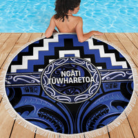 Aotearoa Ngati Tuwharetoa Beach Blanket Maori Iwi Poutama Puhoro Tattoo LT14 - Polynesian Pride