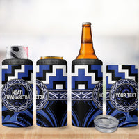 Aotearoa Ngati Tuwharetoa Personalised 4 in 1 Can Cooler Tumbler Maori Iwi Poutama Puhoro Tattoo LT14 - Polynesian Pride