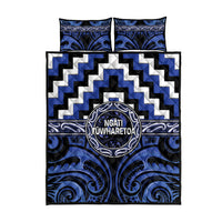 Aotearoa Ngati Tuwharetoa Quilt Bed Set Maori Iwi Poutama Puhoro Tattoo LT14 - Polynesian Pride