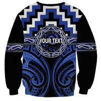 Aotearoa Ngati Tuwharetoa Personalised Sweatshirt Maori Iwi Poutama Puhoro Tattoo LT14 - Polynesian Pride