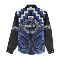 Aotearoa Ngati Tuwharetoa Personalised Women Casual Shirt Maori Iwi Poutama Puhoro Tattoo LT14 - Polynesian Pride