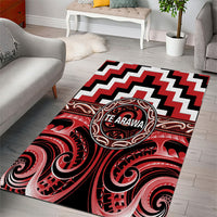 Aotearoa Te Arawa Area Rug Maori Iwi Poutama Puhoro Tattoo LT14 - Polynesian Pride