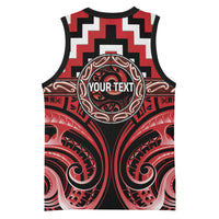 Aotearoa Te Arawa Personalised Basketball Jersey Maori Iwi Poutama Puhoro Tattoo LT14 - Polynesian Pride