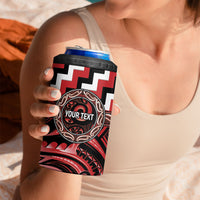 Aotearoa Te Arawa Personalised 4 in 1 Can Cooler Tumbler Maori Iwi Poutama Puhoro Tattoo LT14 - Polynesian Pride