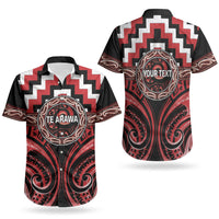 Aotearoa Te Arawa Personalised Couples Matching Summer Maxi Dress and Hawaiian Shirt Maori Iwi Poutama Puhoro Tattoo LT14 - Polynesian Pride
