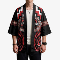Aotearoa Te Arawa Personalised Kimono Maori Iwi Poutama Puhoro Tattoo LT14 - Polynesian Pride