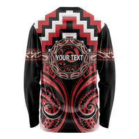 Aotearoa Te Arawa Personalised Long Sleeve Shirt Maori Iwi Poutama Puhoro Tattoo LT14 - Polynesian Pride