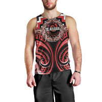 Aotearoa Te Arawa Personalised Men Tank Top Maori Iwi Poutama Puhoro Tattoo LT14 - Polynesian Pride
