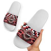 Aotearoa Te Arawa Slide Sandals Maori Iwi Poutama Puhoro Tattoo LT14 - Polynesian Pride