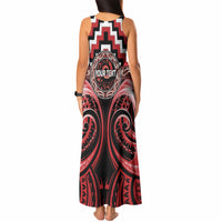 Aotearoa Te Arawa Personalised Tank Maxi Dress Maori Iwi Poutama Puhoro Tattoo LT14 - Polynesian Pride