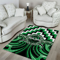 Aotearoa Ngai Tahu Area Rug Maori Iwi Poutama Puhoro Tattoo LT14 - Polynesian Pride