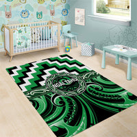 Aotearoa Ngai Tahu Area Rug Maori Iwi Poutama Puhoro Tattoo LT14 - Polynesian Pride